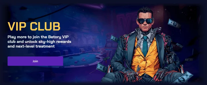 Klub VIP w Betory Casino